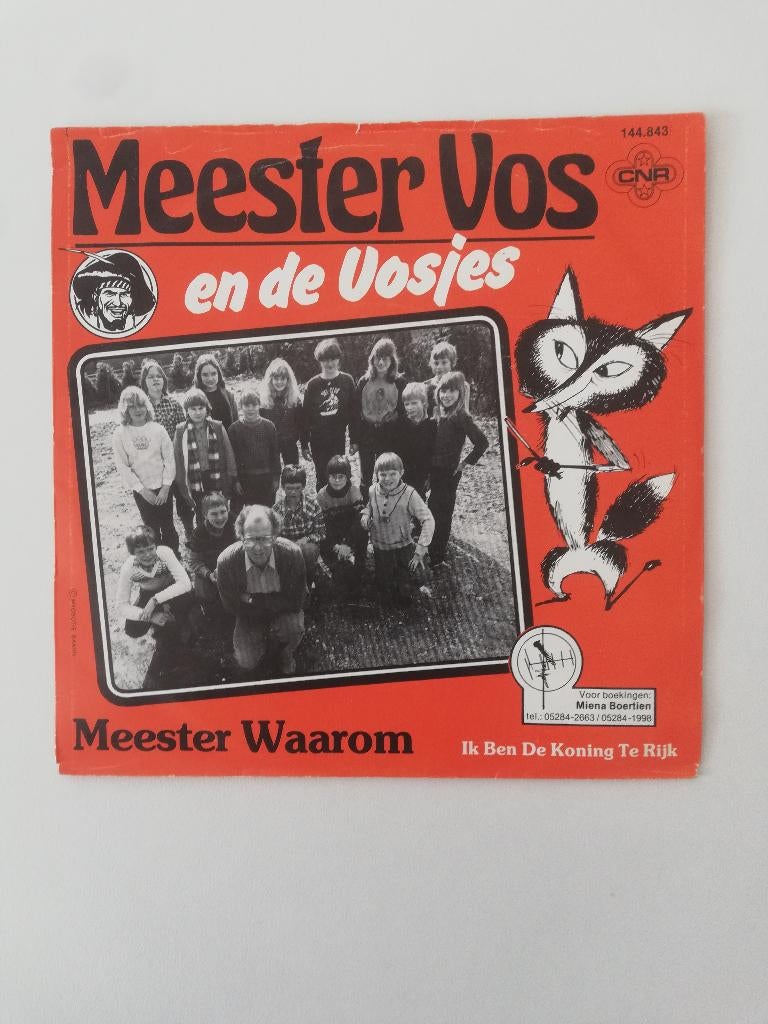 MEESTER VOS  --- MEESTER WAAROM - ik ben de Koning te rijk -, Ophalen of Verzenden, Zo goed als nieuw, Overige formaten, Levenslied of Smartlap