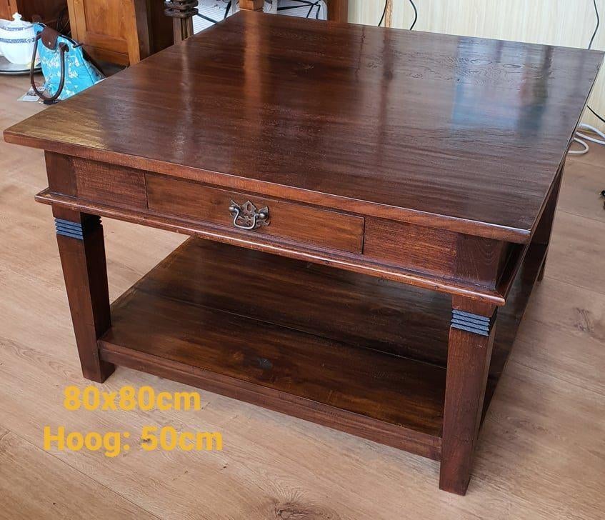 Salontafels verschillende matten - Massief Teakhout, Ophalen, 100 tot 150 cm, Teakhout, Nieuw