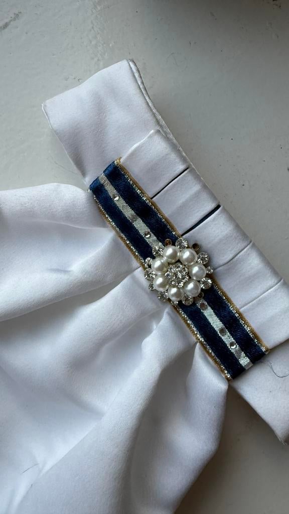 Plastron blauw, Dieren en Toebehoren, Gebruikt, Dressuur, Ophalen of Verzenden, Dames