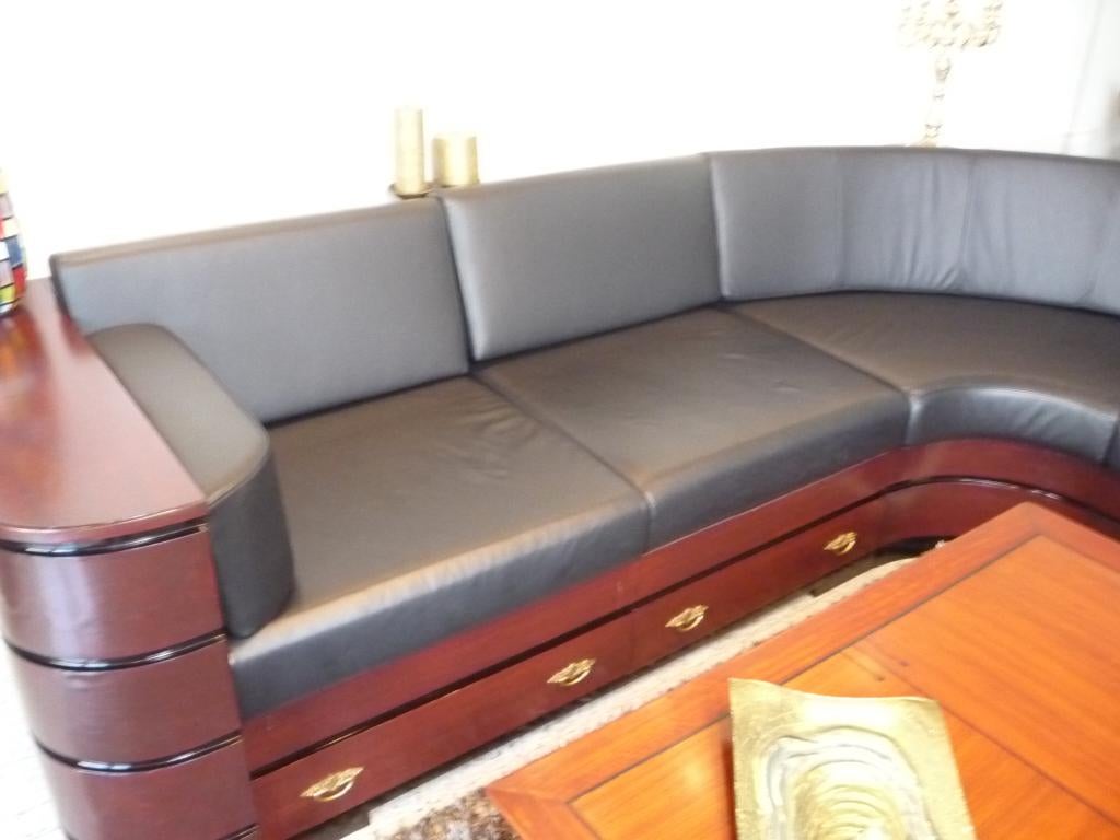 HOEKBANK ART  DECO, 250 tot 300 cm, Gebruikt, Hoekbank, 75 tot 100 cm