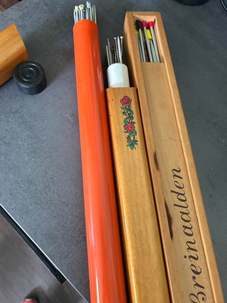 Breinaalden in verschillende maten, Ophalen of Verzenden, Gebruikt, Breien, Naald