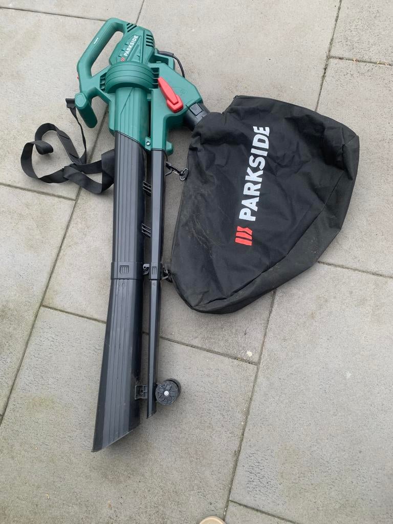 Parkside Bladblazer-en zuiger, Tuin en Terras, Bladblazers, Ophalen, Met opvangzak, Ruggedragen, Zo goed als nieuw