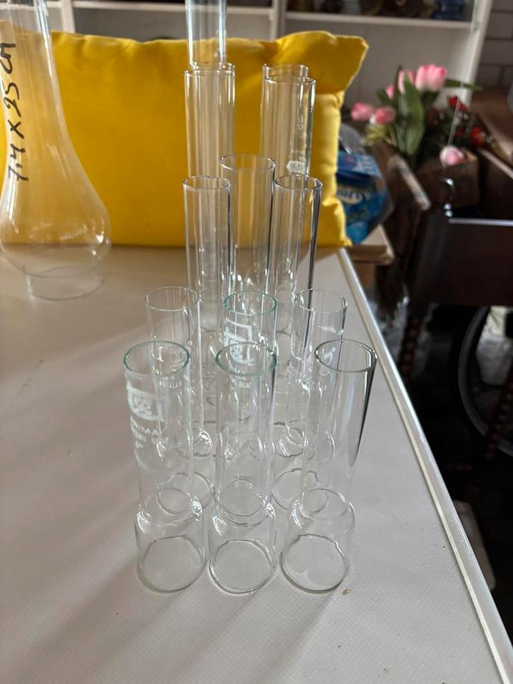 Glas voor olielamp, Antiek en Kunst, Antiek | Lampen, Ophalen of Verzenden