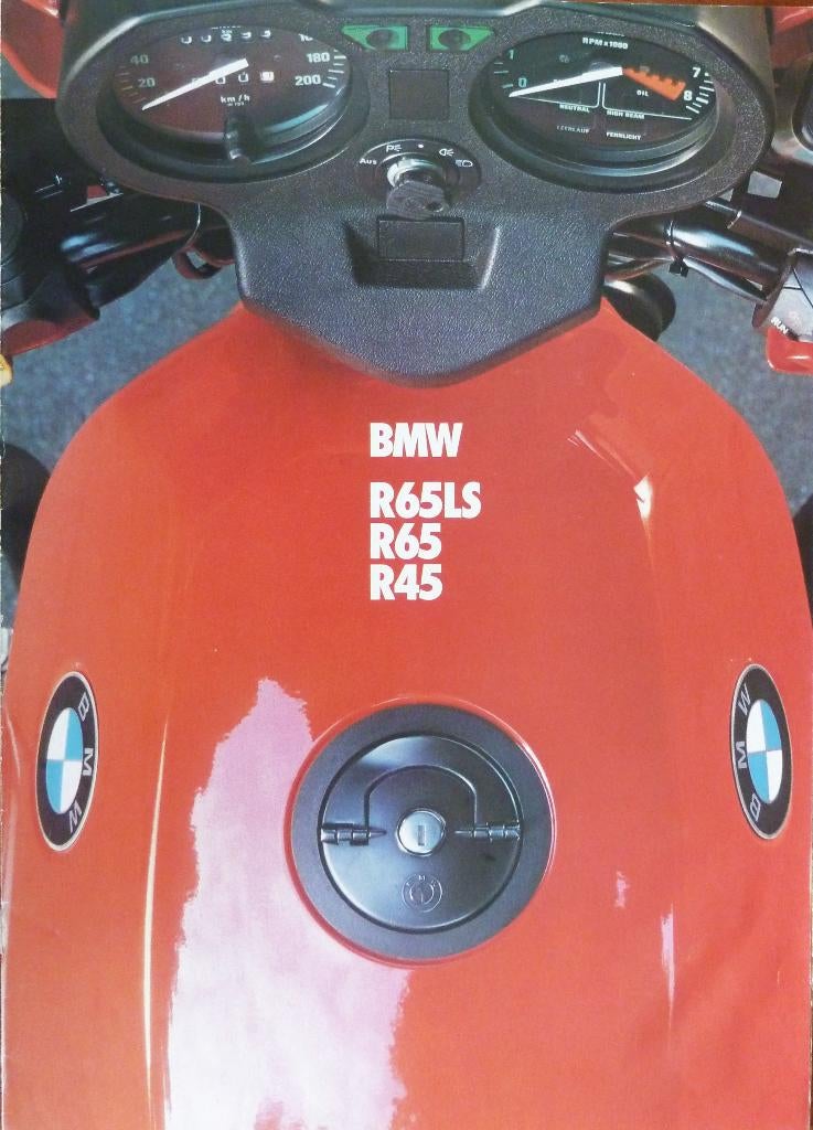Folder BMW R65LS/ R65/ R45 02/ 1982, Motoren, Ophalen of Verzenden, BMW