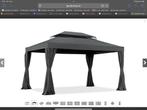 Prieel / overkapping / partytent 3x4meter antraciet, Ophalen, Zo goed als nieuw, Tuinpaviljoen