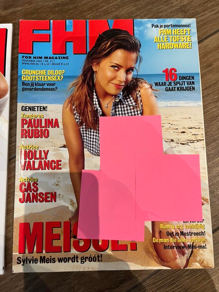 Vintage Fhm magazine Sylvie Meis 2002! Collectors, Verzamelen, Ophalen of Verzenden, 1980 tot heden, Tijdschrift