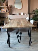 Houten eettafel 4 persoons, Huis en Inrichting, Tafels | Eettafels, Ophalen, 50 tot 100 cm, Zo goed als nieuw, 150 tot 200 cm