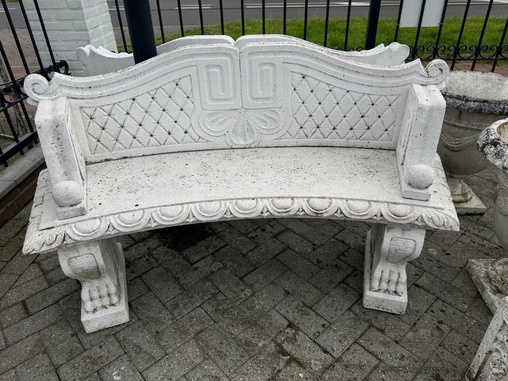 OUDE TUINBANK van marmercement TOPKWALITEIT BANK, Ophalen, Overige materialen, Gebruikt, Wilms
