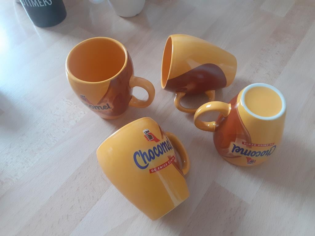 4 Chocomel mokken, Ophalen, Gebruikt, Keramiek, Overige stijlen