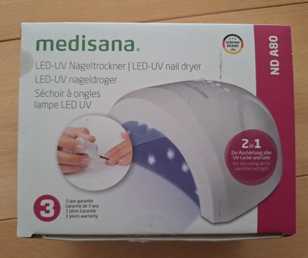LED-UV nageldroger. Medisina., Ophalen of Verzenden, Zo goed als nieuw, Wit, Handen en Nagels