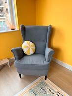 Strandmon IKEA oorfauteuil norvalla donkergrijs, Huis en Inrichting, Fauteuils, Ophalen, Zo goed als nieuw, Stof, 75 tot 100 cm