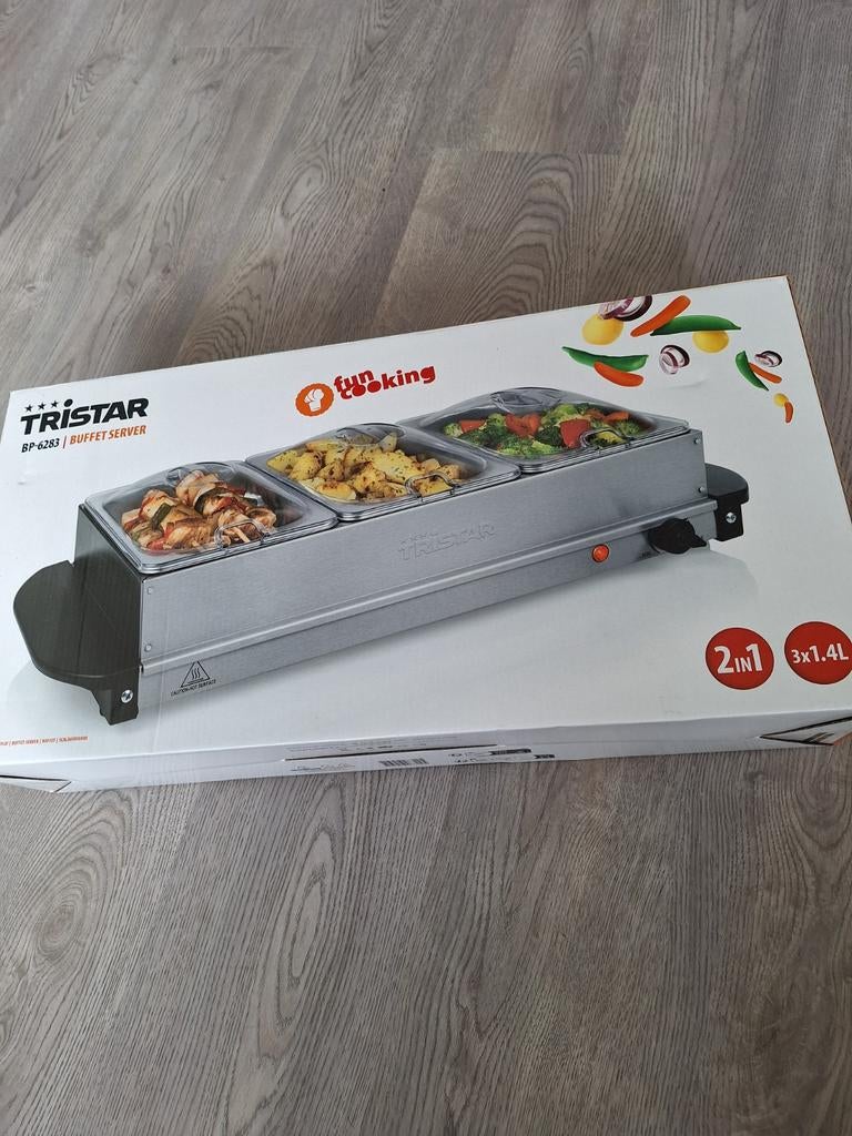 Tristar BP-6283 Buffetwarmer, Witgoed en Apparatuur, Grillplaten, Ophalen, Nieuw