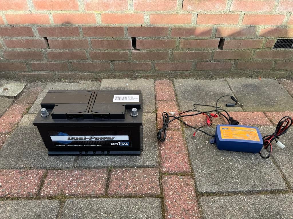 Accu voor boot of caravan, Ophalen, Gebruikt