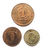 3 x Sierra Leone ½ -1-5 cent 1964, Verzenden, Overige landen, Setje