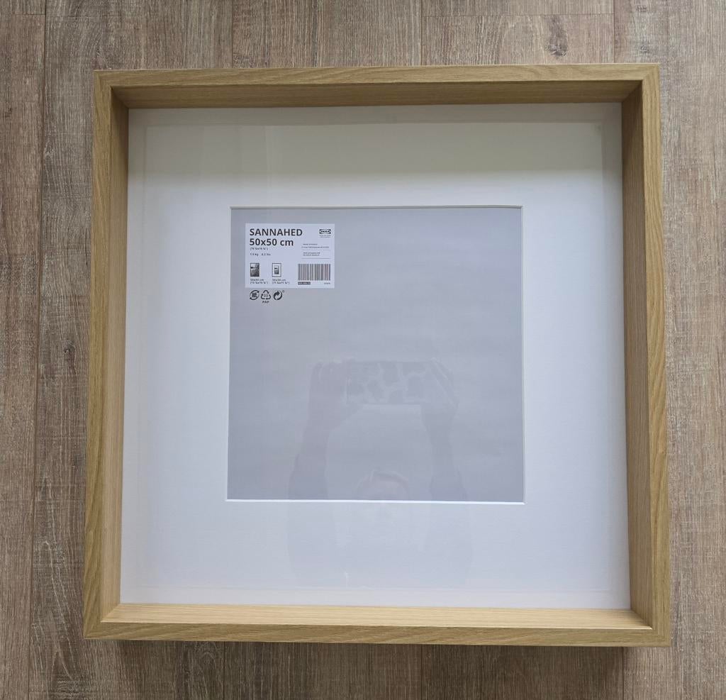 Fotolijst IKEA SANNAHED 50 x 50 eiken, Audio, Tv en Foto, Fotografie | Fotolijsten, Ophalen of Verzenden, Zo goed als nieuw