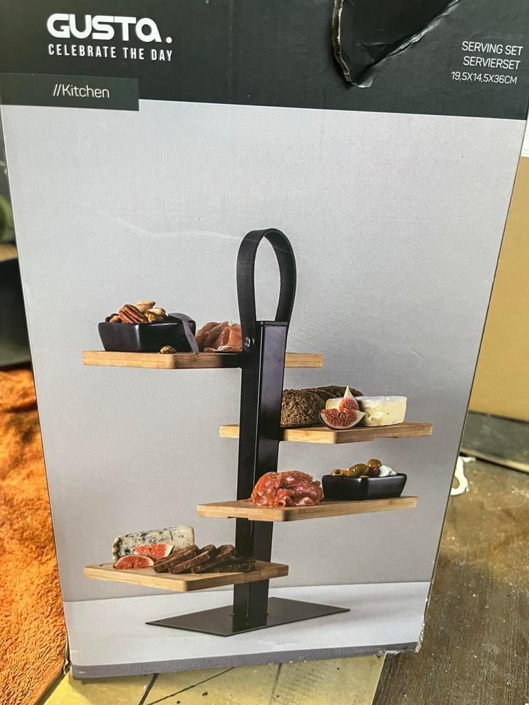 Gusta Serveerset - Modern en Stijlvol, Huis en Inrichting, Keuken | Servies, Ophalen, Overige materialen, Overige typen, Nieuw