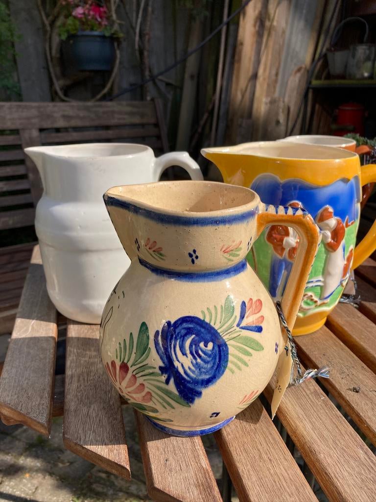 Franse  water-melk- wijnkannetjes., Ophalen of Verzenden