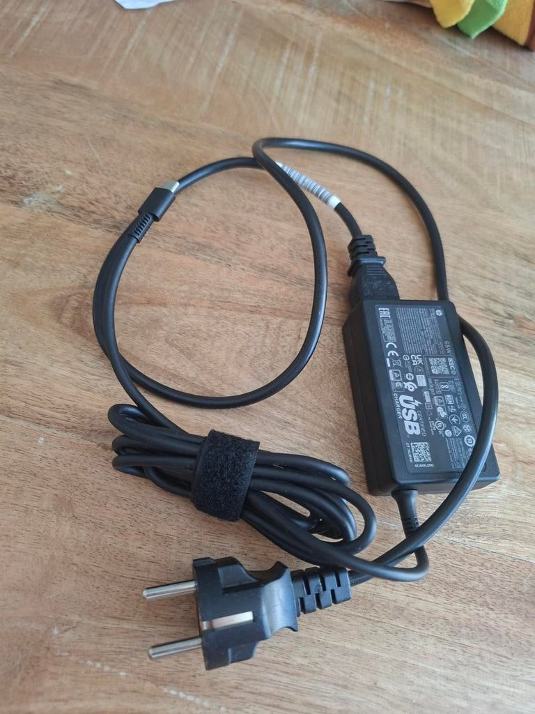 Originele HP USB-C AC Adapter Oplader 65W ZGAN, Computers en Software, Laptop-opladers, Ophalen of Verzenden, Zo goed als nieuw