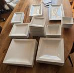 Wit vierkant servies, Ophalen, Zo goed als nieuw, Overige stijlen, Aardewerk