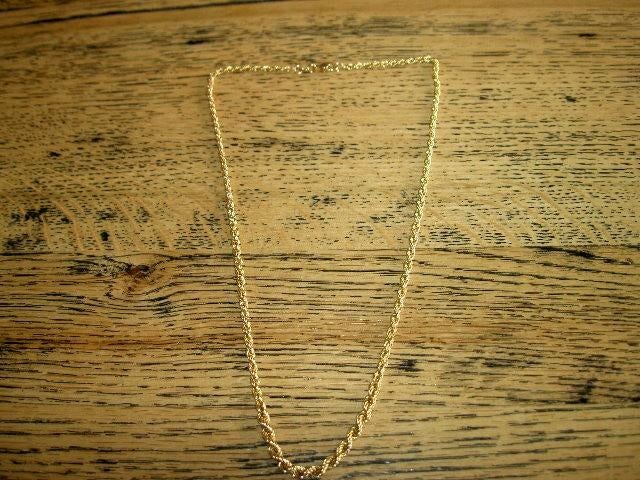 Gouden Ketting Koordschakel,14 Karaat 585., Sieraden, Tassen en Uiterlijk, Ophalen of Verzenden, Zo goed als nieuw, Goud, Goud