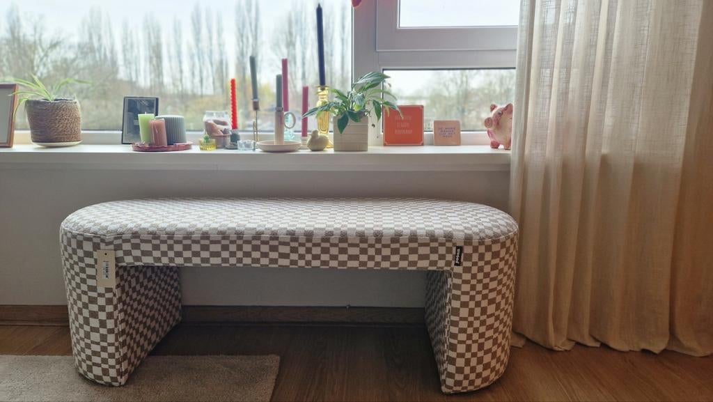Eetbankje Woood, Ophalen, Nieuw, Rond, Minder dan 50 cm