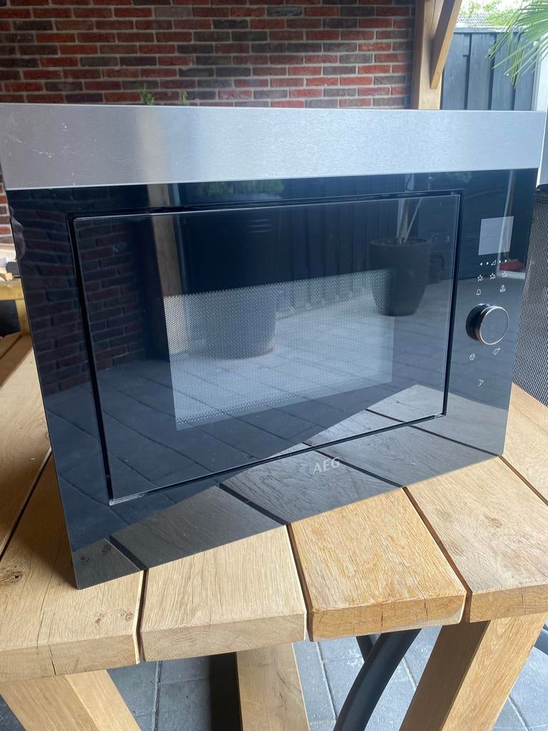 AEG inbouw magnetron, Witgoed en Apparatuur, Magnetrons, Ophalen, Gebruikt, 60 cm of meer, Magnetron