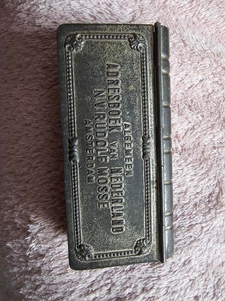 Postzegel doosje N.V Rudolf Mosse., Ophalen of Verzenden, Verzamelalbum