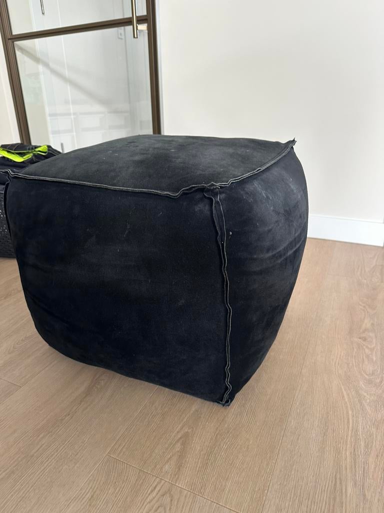 Loods5 poef 50cm, Ophalen of Verzenden, Zo goed als nieuw, Vierkant, 50 tot 75 cm