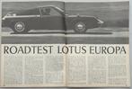 Lotus Europa test in Autovisie 1967, Gelezen, Ophalen of Verzenden, Overige merken, Autovisie