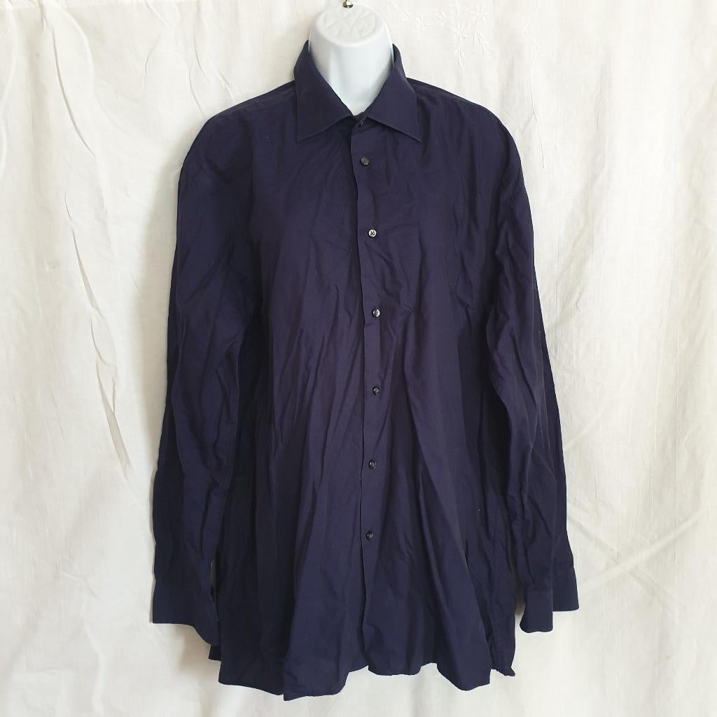 Net donkerblauw overhemd. Mt 42 (16,5). Merk Supreme, Kleding | Heren, Blauw, ., Ophalen of Verzenden, Zo goed als nieuw