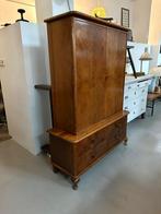 Antieke kast walnoot, vintage buffetkast Frankrijk, Ophalen