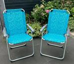 Klapstoelen alu 2x vrijwel nieuw, Ophalen, Zo goed als nieuw, Campingstoel