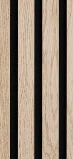 Akoestische Wandpanelen 60x280cm naturel eiken met zwart vil, Eiken, Nieuw, Ophalen of Verzenden, 200 tot 250 cm