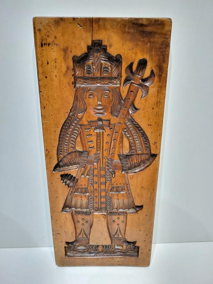 Antieke Koekplank, ca. 1800, dubbelzijdig gesneden, Antiek en Kunst, Antiek | Overige Antiek, Ophalen of Verzenden