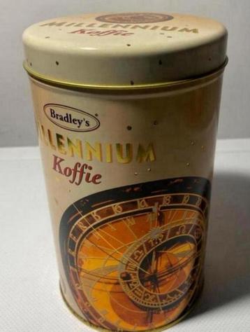Blik van Brandley’s Millennium koffie. Hoogte 18 cm. beschikbaar voor biedingen