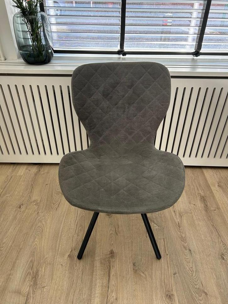 6 Stijlvolle Eetkamerstoelen, Huis en Inrichting, Stoelen, Gebruikt, Vijf, Zes of meer stoelen, Stof, Overige kleuren, Ophalen
