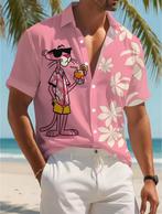 Trendy Overhemd Pink Panther, tm 5XL, Kleding | Heren, Overhemden, Verzenden, Nieuw, Roze
