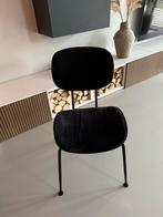 HKLiving Eetkamerstoel velvet chair zwart, Ophalen, Gebruikt, Zwart, Metaal