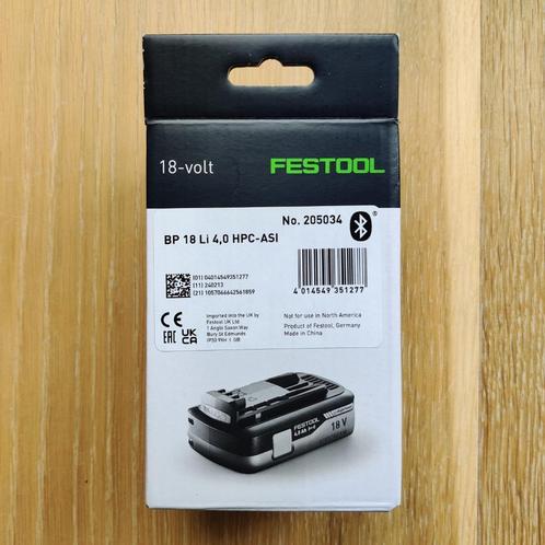 Festool batterij/accu HighPower-accu BP 18 Li 4,0 HPC-ASI, Witgoed en Apparatuur, Overige Witgoed en Apparatuur, Nieuw, Verzenden