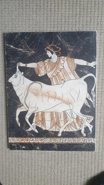 Griekse mythologische afbeelding op gips beschikbaar voor biedingen