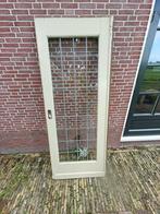 Losse glas in lood ensuite schuif deur goede staat, Doe-het-zelf en Verbouw, Deuren en Horren, 80 tot 100 cm, Binnendeur, Ophalen of Verzenden