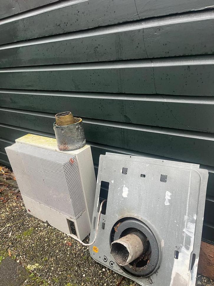 Dru gevelkachel, Huis en Inrichting, Kachels, Gebruikt, Houtkachel, Hout, Ophalen