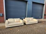 Minotti - Hamilton 2 zitsbank in beige leder (2x), Ophalen of Verzenden, Zo goed als nieuw