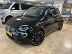 Fiat 500 La Prima 42 kWh | Full Led | Carplay | Cabrio | Key, Auto's, Cabriolet, 4 stoelen, Zwart, Leder
