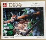 als nieuw: legpuzzel King undercover 1000 stukjes HERTJE, Ophalen of Verzenden, 500 t/m 1500 stukjes, Zo goed als nieuw, Legpuzzel