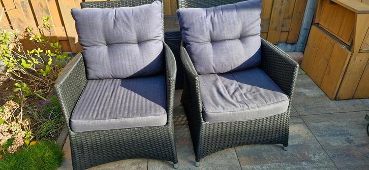 Wicker tuin relax set, Tuin en Terras, Tuinsets en Loungesets, Gebruikt, Wicker, 4 zitplaatsen, Bank, Ophalen
