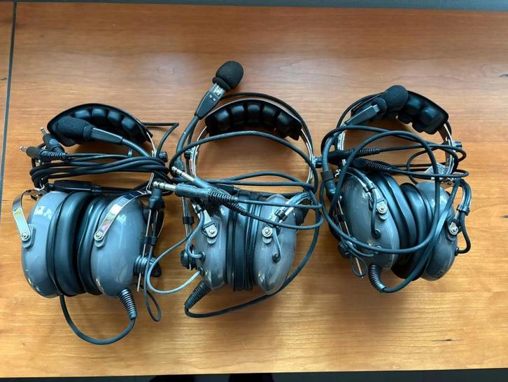 pilot headset PCE PA11-40m/s, 3x, bijna ongebruikt, Computers en Software, Headsets, Zo goed als nieuw, Over-ear, Bedraad, Ophalen