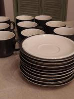 Vintage negen kop en schotels goebel le rotisseur, Ophalen of Verzenden, Aardewerk, Overige stijlen, Kop(pen) en/of Schotel(s)