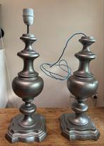 2x Antieke Bronzen Lampvoeten - Opknapper Lampenvoet Brons, Ophalen of Verzenden