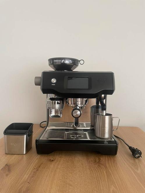Sage Oracle Touch Black Truffle SES990BTR, Witgoed en Apparatuur, Koffiezetapparaten, Zo goed als nieuw, Gemalen koffie, Koffiebonen
